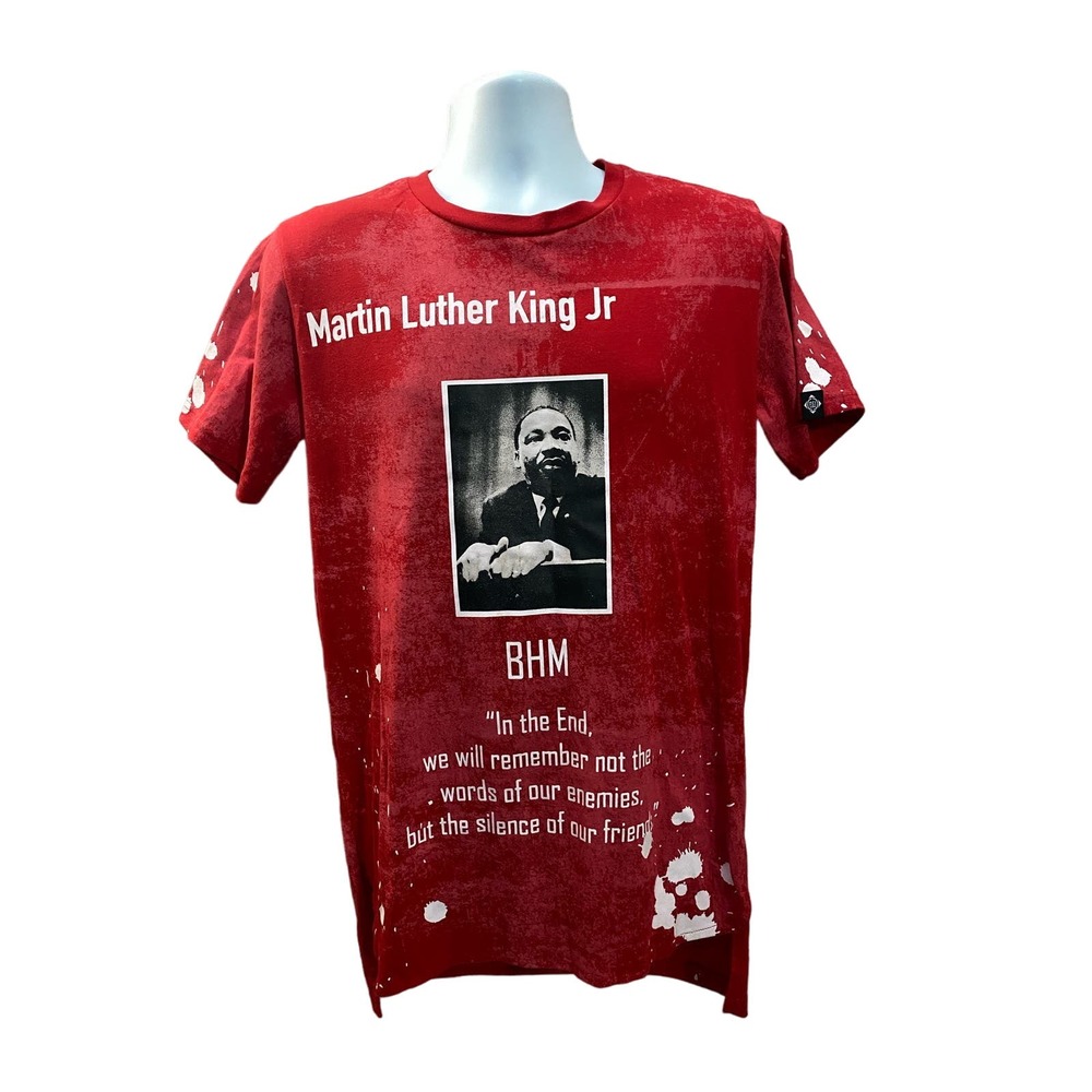 Rise As 1Ne Martin Luther King Jr Bleach T-Shirt Medium